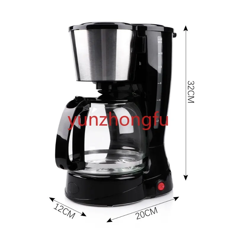 European Standard Coffee Machine Household Automatic Drip Type  Percolator  Filter Insulation American Tea Office