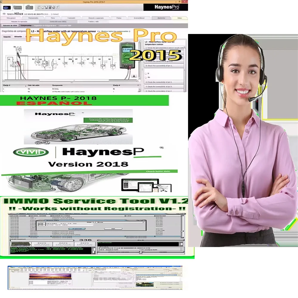 

IMMO SERVICE TOOL V1.2 + HAYNES PRO 2018.1HAYNES PRO 2015 última versión Vivid 2015.1 (Atris-Technik) en HDD Automotive Workshop