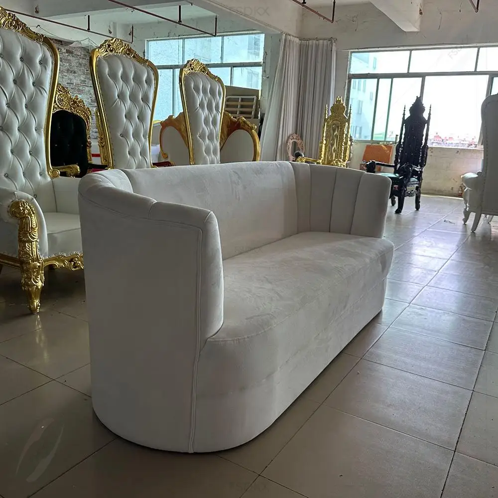 Nordic Modern Two Seater Sofa Luxury Velvet Fabric Couch Living Room Sofas Furniture for Home