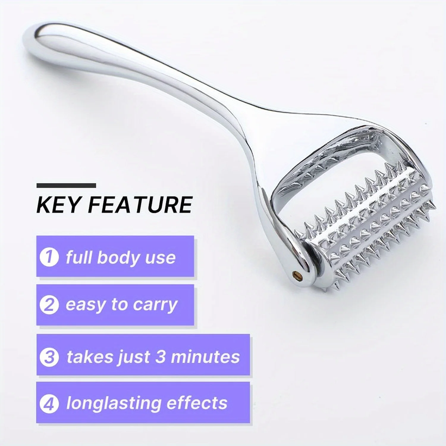 Face Massager Massage Acupuncture Roller For Neck Arm Leg Foot  Face Lifting Deep Tissue Massage Tool Face Beauty Skin Care Tool