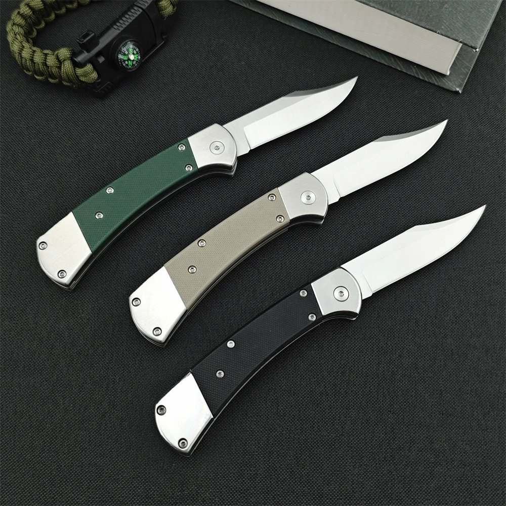 High Quality Folding Pocket Knife D2 Blade G10 Handle Tactical Knife Emergency Rescue Self Defense Survival EDC Tools