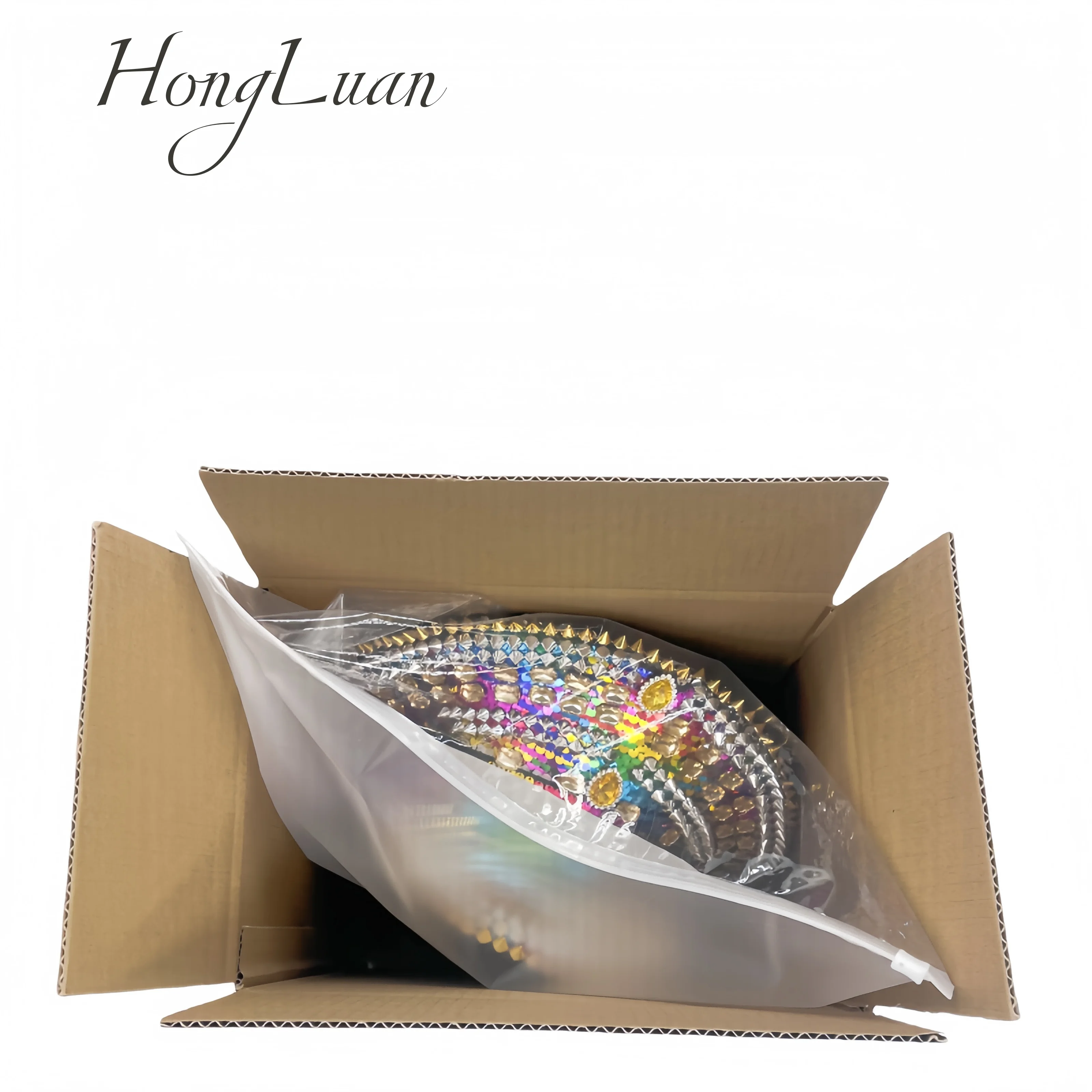 ホンルアン イエローレーザーレザーループキャプテンハット ラインストーン＆ミリタリーキャップ 女性用、レイブフェスティバルアクセサリー＆パーティーキャップ男性用