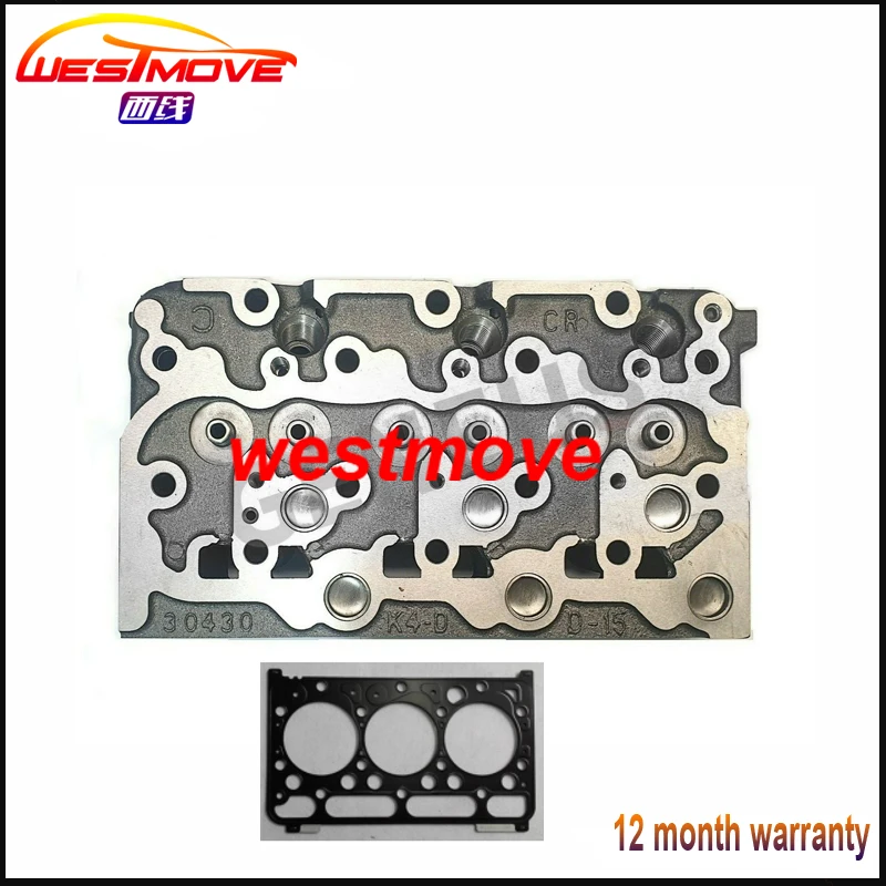 cylinder head for KUBOTA engine : D1403 with gasket