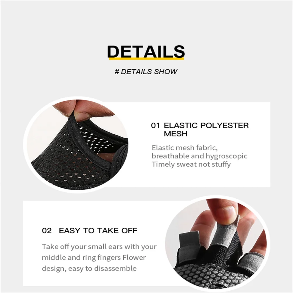 قفازات ركوب نصف إصبع للرجال والنساء ، بطانة سميكة ، تنفس ، ركوب الدراجات ، دراجة الطريق ، MTB ، دراجة