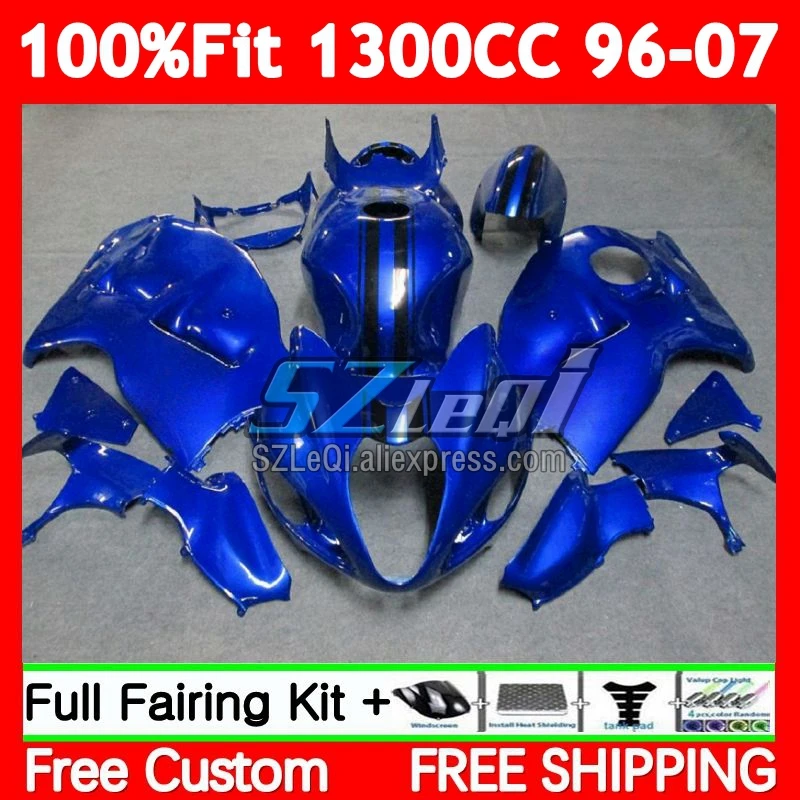 Injection For SUZUKI Hayabusa GSXR 1300 CC GSXR-1300 Glossy blue 86No.26 GSXR1300 96 97 98 99 00 01 02 03 04 05 06 07 Fairings