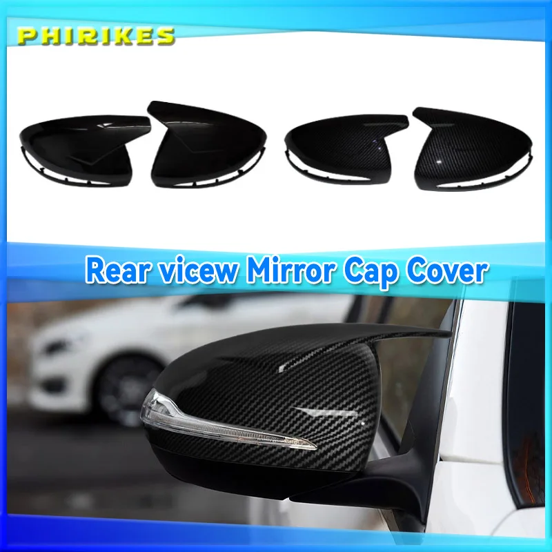 For Mercedes-Benz E GLC S C Class W205 W213 X253 W222 W238 Mirror Caps Glossy Black Cover Car Accessorie