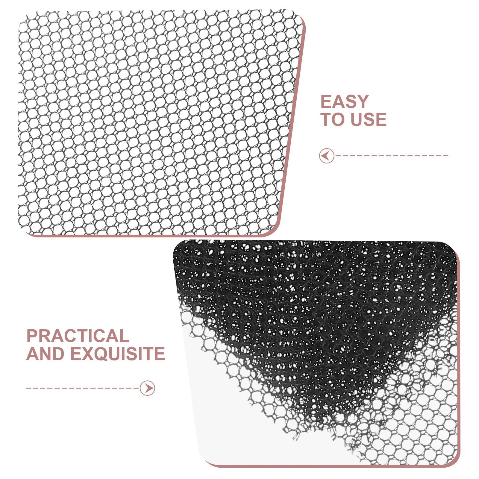 White Mesh Fabric Sheet 10pcs Net Mask for Furry Costume Animal Eye Mesh Lightweight DIY Craft Reusable Breathable Gear Vision