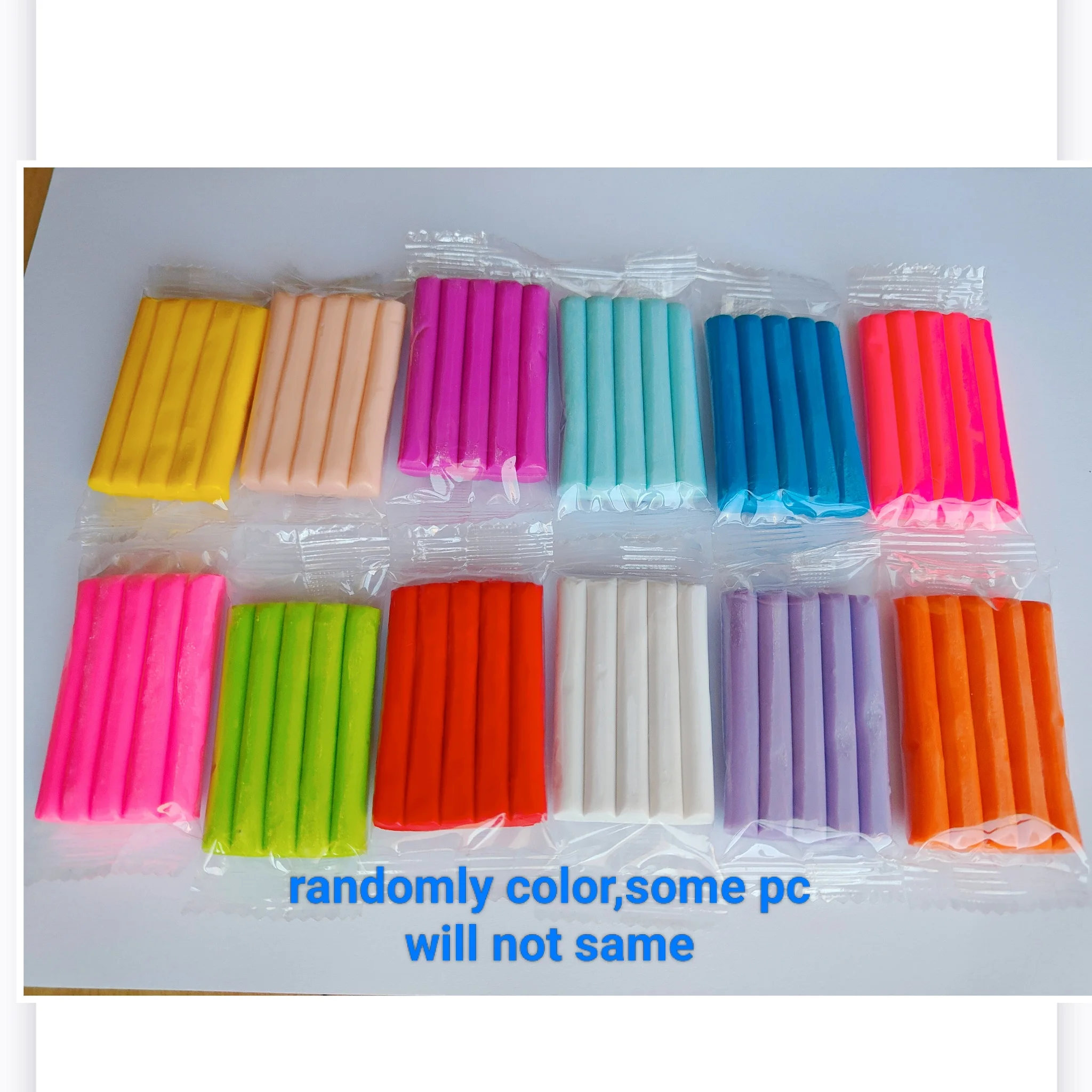 12 stk/partij 20g Blok, Boetseerklei, Polyclay, Pasta Polimerica Effect Klei kinderen Volwassen Starter Kits Oven Bakken Klei Flexibele Klei