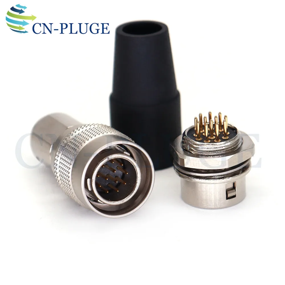 Connector HR10A-10P-12P (73) / HR10A-10R-12S (73) 12 Pin Plug AndSocket Industrial Camera Connector