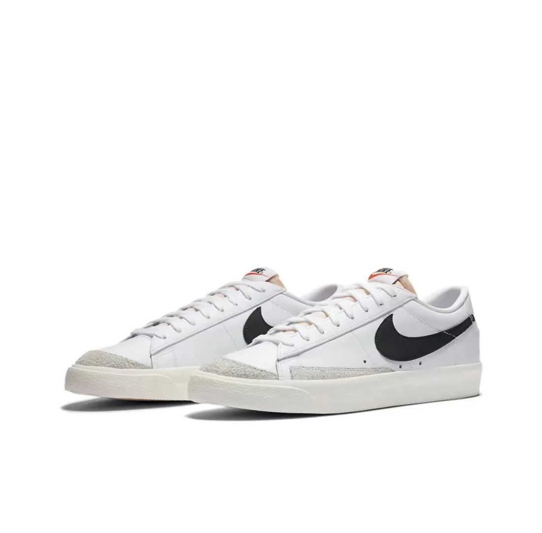 Nike Blazer Retro Low Top Board Shoes for Men and Women in Milk White Nike Shoes Fashion Casual Shoes Anti Slip Board Shoes