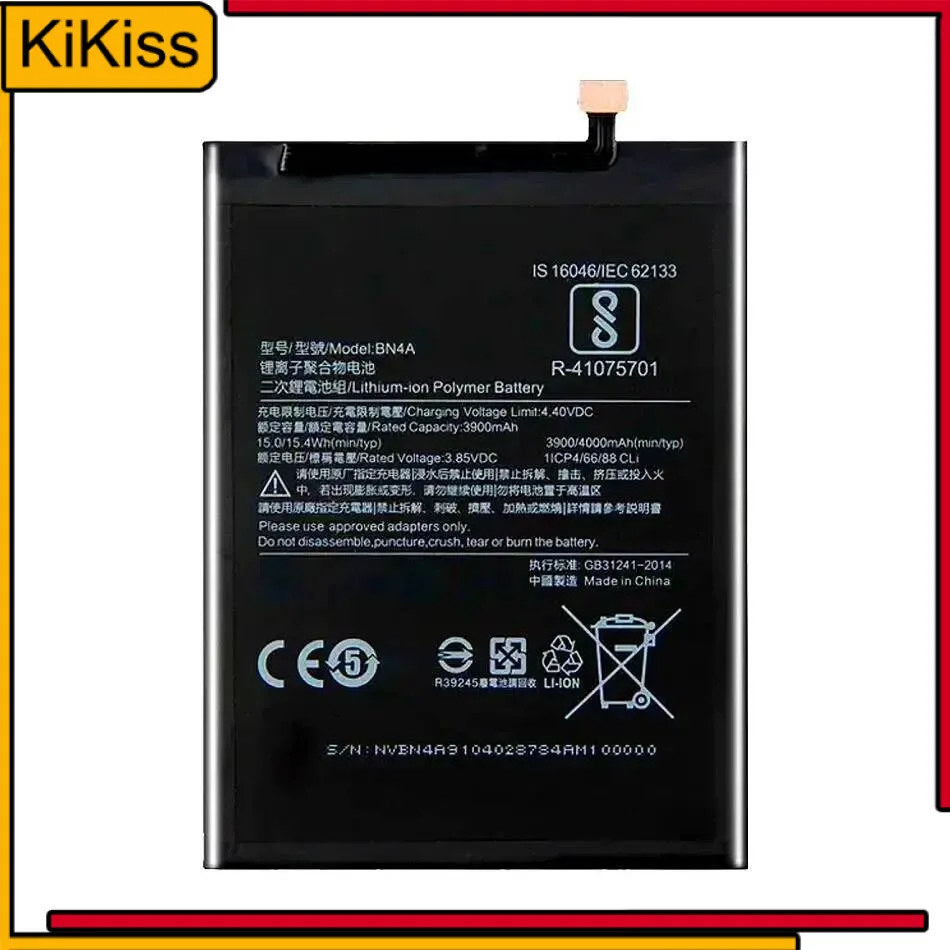 

Mobile Phone Battery 3900Mah BN4A Lightweight For Xiaomi Redmi Note 7 Pro M1901F7C