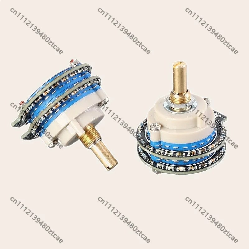 High Precision 24 Level 50K Stepper Dual Channel Volume Knob Potentiometer Audio Volume Control