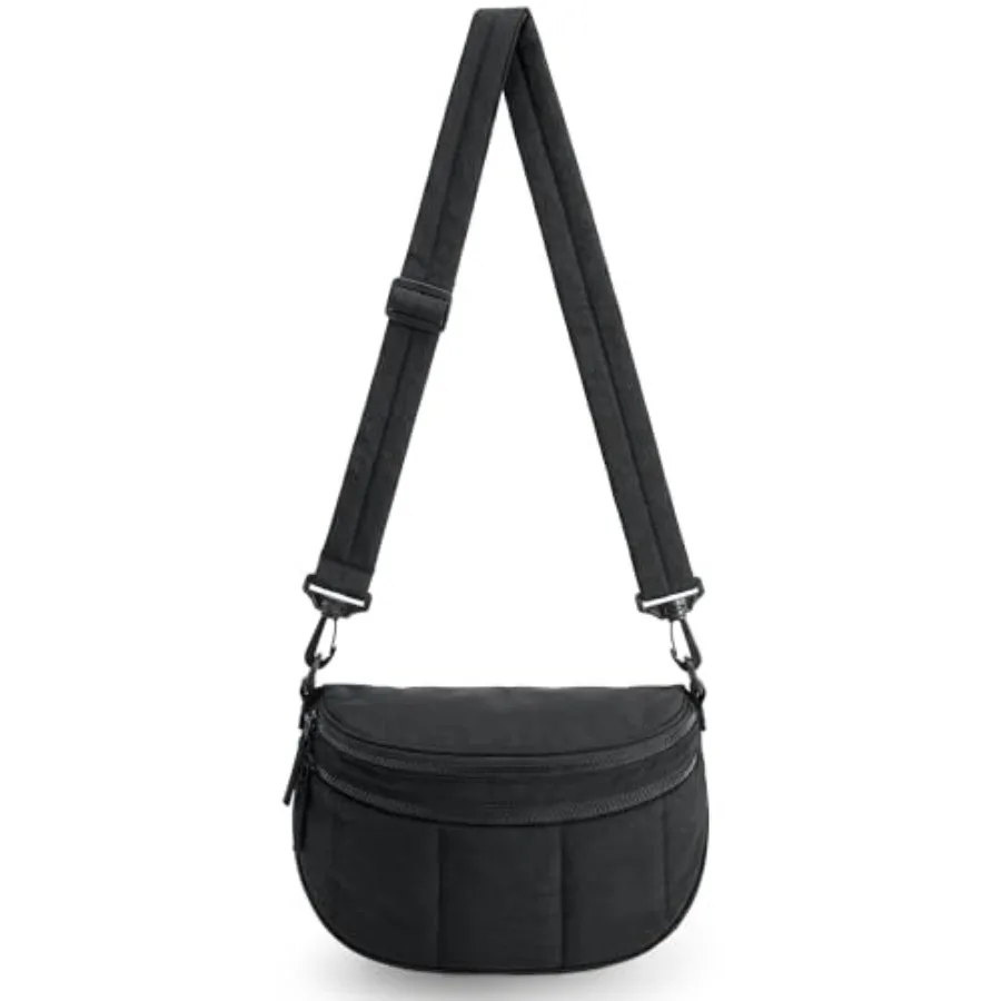 

BAGSMART Crossbody Bags for Women Travel Purse, Puffer Bum Bag Handbag Wallets, Crossbody Fanny Packs for Travel and Work