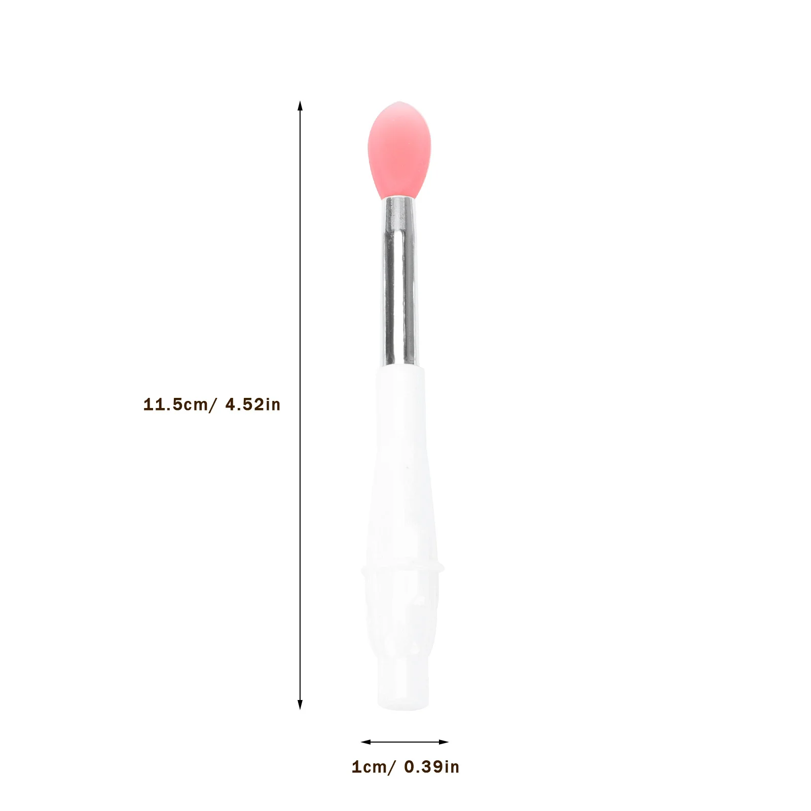 Set di pennelli per labbra in silicone da 6 pezzi Applicatori portatili per rossetto Pennello per trucco ombretto Punta morbida Facile da trasportare per cosmetici