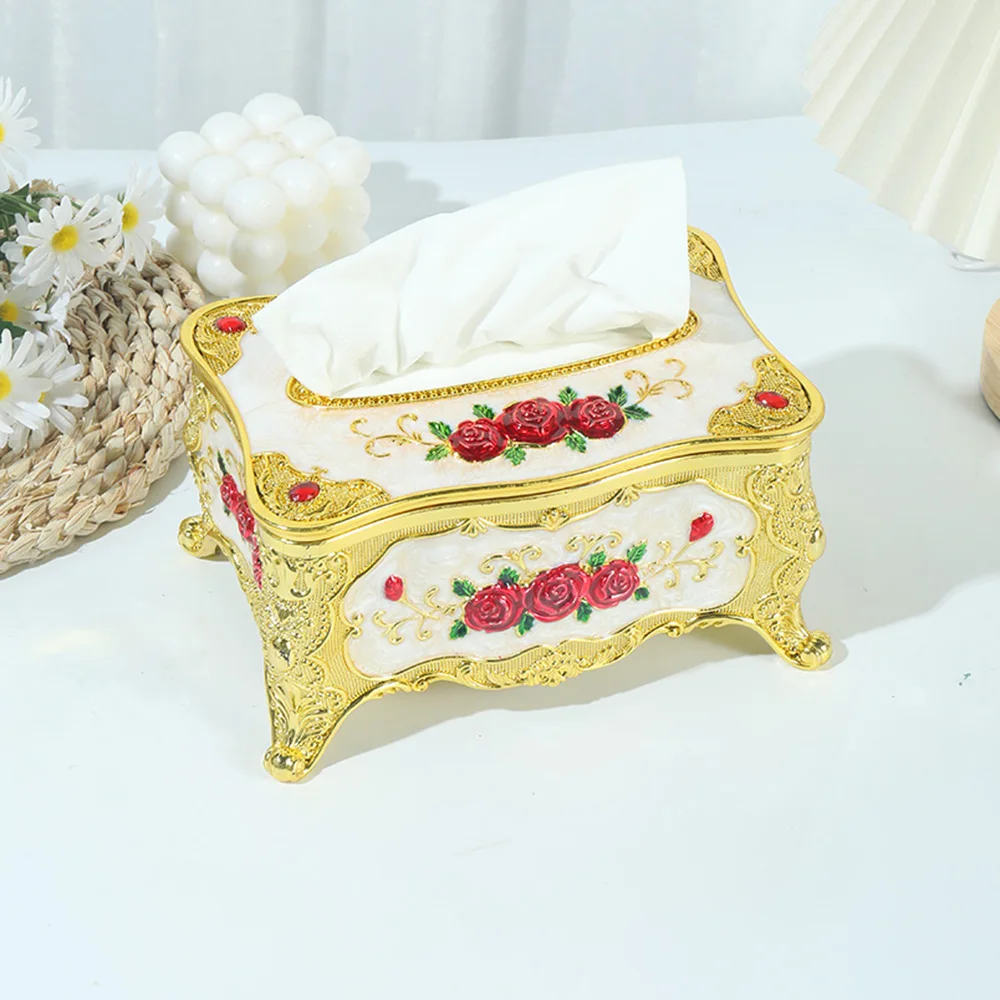Nordic Tissue Box Hause Wohnzimmer Tissue Box Kreative Licht Luxus Tissue Box High-End-Restaurant Mode Ornamente