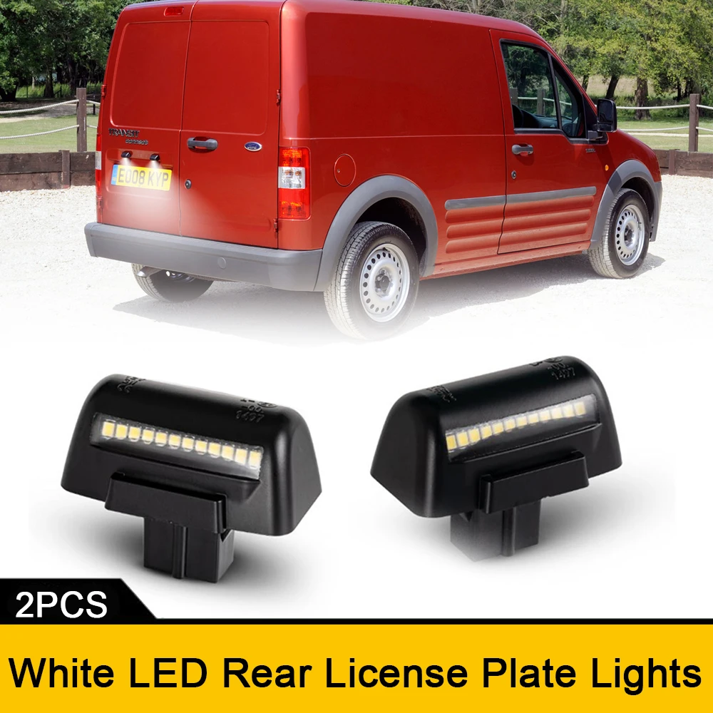 2pcs Car Number License Plate Light For Ford Transit MK5 MK6 MK7 1985-2014 Connect 02-13 Rear License Light Signal Prompt Light