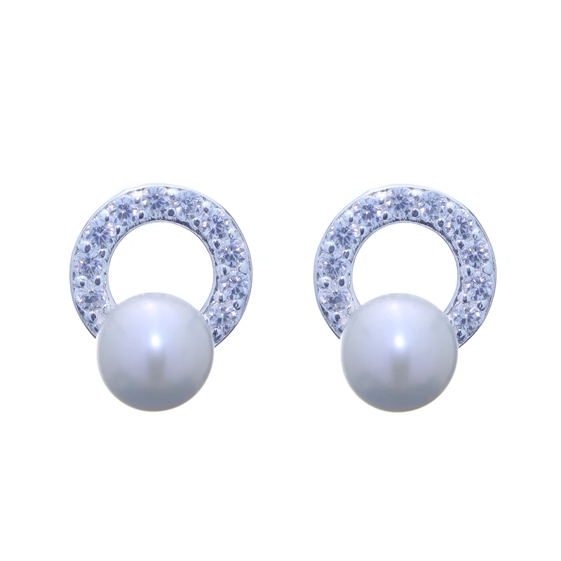 

Elegant 100% Genuine Freshwater Natural Pearl Earrings Fine jewelry Silver 925 Stud Earrings For Women Lowest price With Box