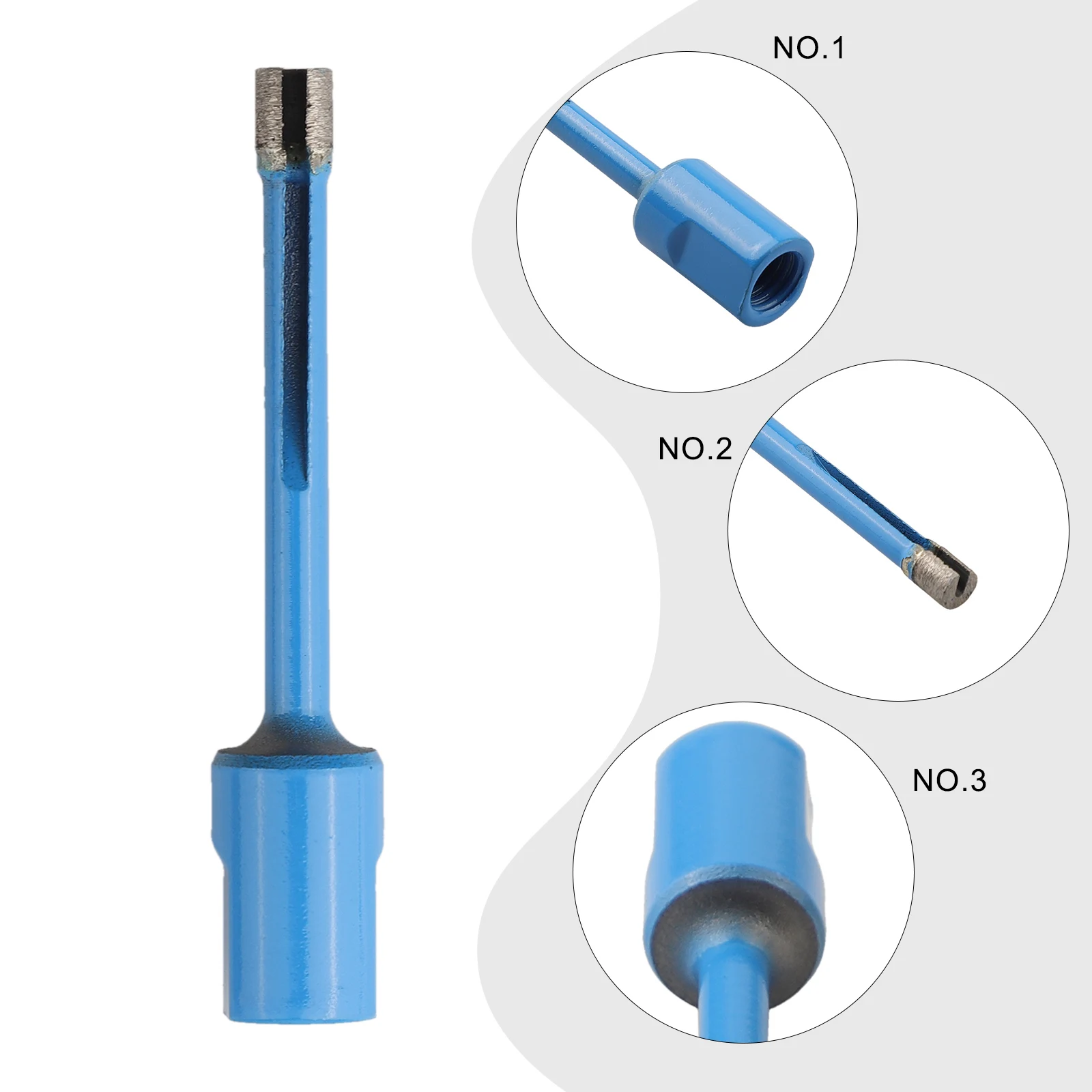 

30mm Dry Drill Bits Aggressive Drilling Longer Service Life Vacuum Brazing Technology Faster Drilling Good Finish Dry Drilling