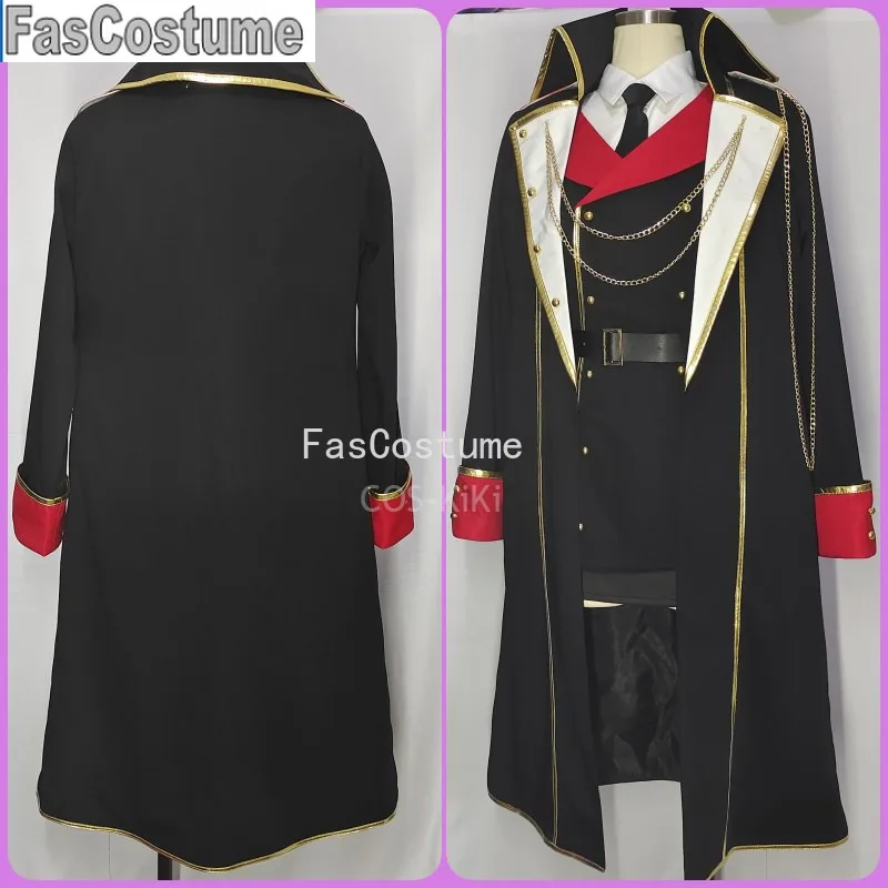 

2025Blue Archive Hanuma Makito Game Suit Cosplay Costume Cool Handsome Military Uniform Halloween Party Role Play Outfit