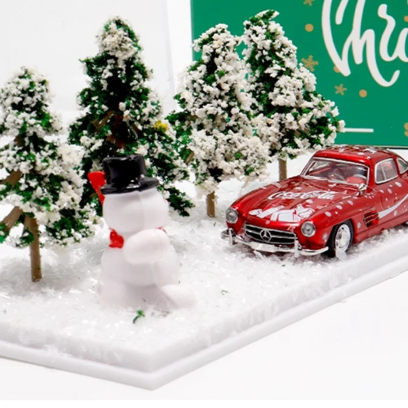 1:64 Mercedes-Benz 190SL Modello di auto pressofuso in lega vintage - Regalo di ornamento da collezione statico in edizione limitata di Natale