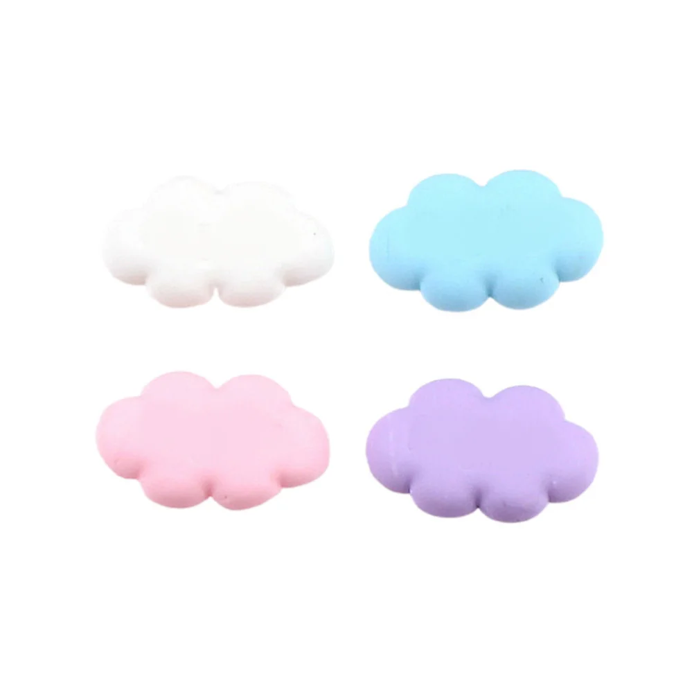 100 stuks Cartoon Cloud Accessoires Hars DIY voor Smartphone Etui Zacht Niet Giftig Leuke Cloud DIY Decoratie
