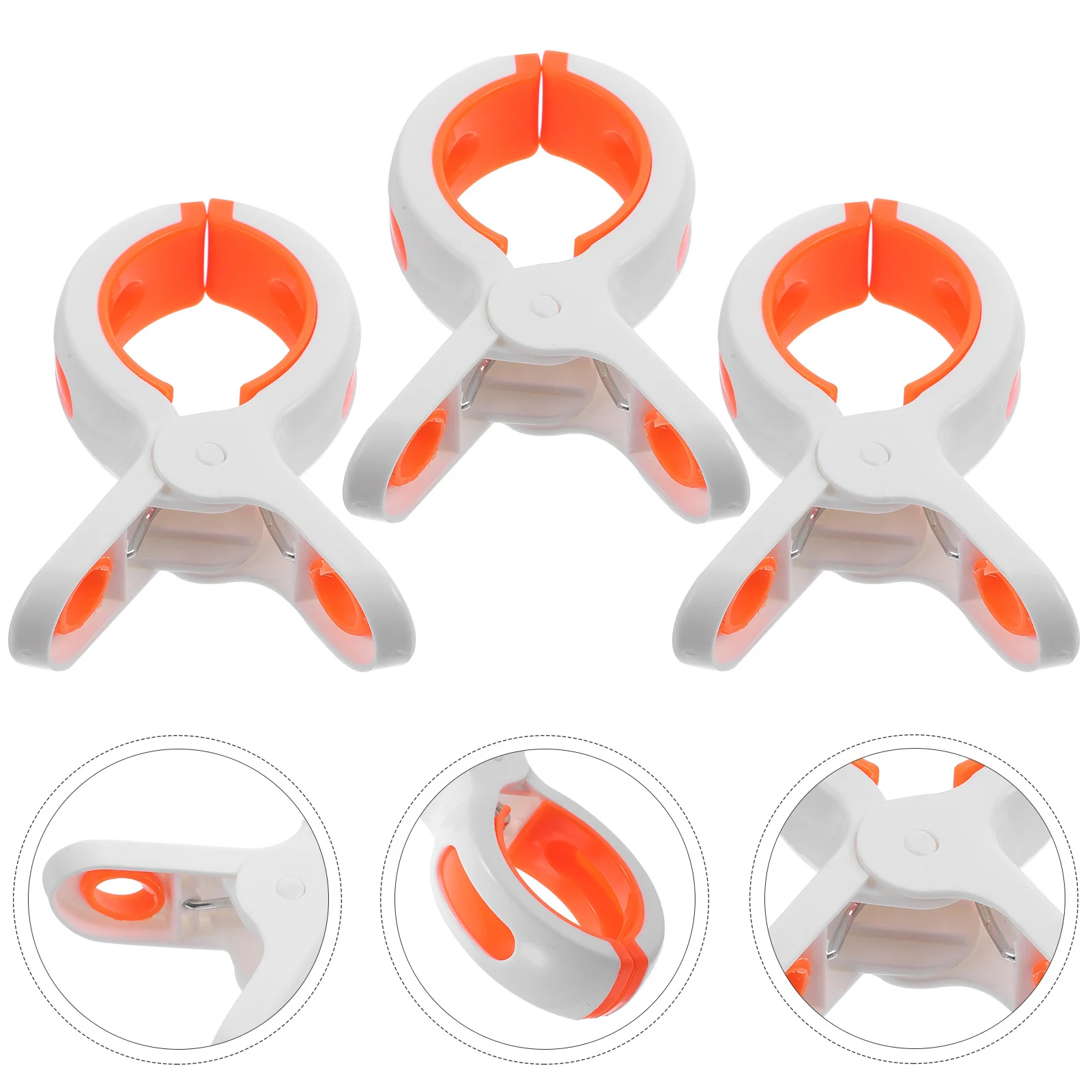 

12pcs Beach Towel Clips Large Non-Slip Windproof Clothespins For Pool Lounge Chairs Travel Use Plastic Laundry Clips Hold Scarf