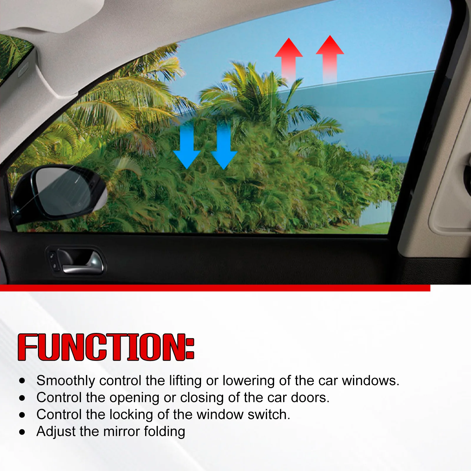 مفتاح تحكم رئيسي لنافذة الطاقة الجانبية للسائق الأمامي مع مفتاح مرآة قابل للطي مناسب لسيارة تشيفي سيلفرادو 11-13 20835553AD 25783951