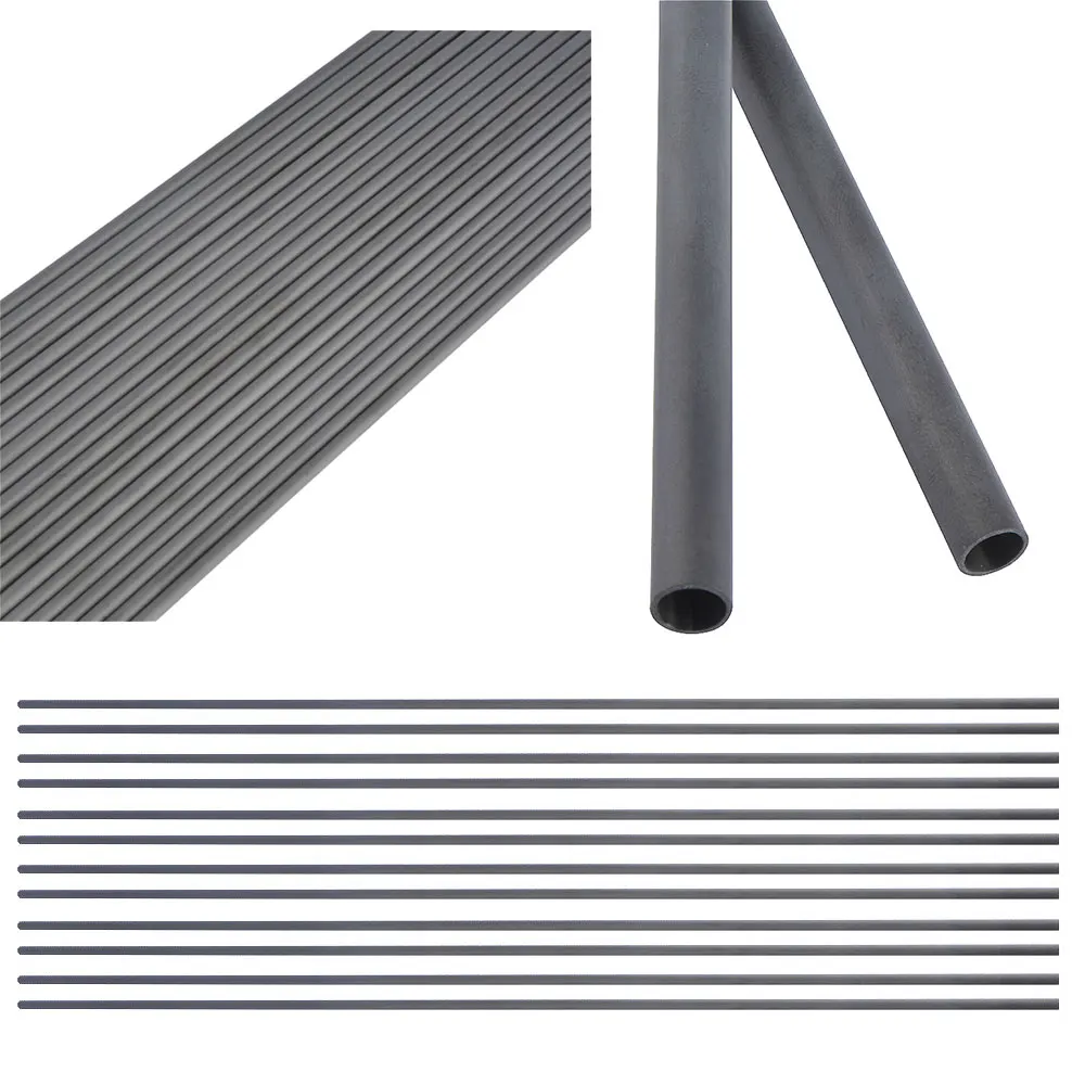 

30" Pure Carbon Arrow Shaft Spine 300/350/400/500/600/700/800/900 ID4.2/6.2mm Bow Archery Shooting Competition Hunting 6/12pcs