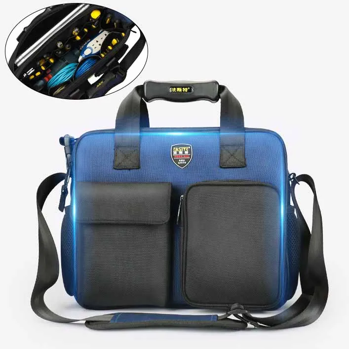 Portátil Multifuncional Hardware Armazenamento Bolsa Oxford Pano Grande Capacidade Profissional Manutenção Ferramentas Organizador Acessórios