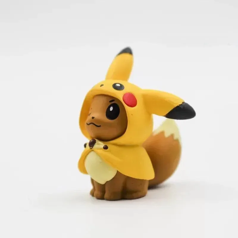 Genuine Anime Pokemon Gashapon Capsule Toy Pikachu Eevee Psyduck Piplup Slowpoke Figures Doll Figures Model Ornaments Kids Gifts