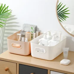 Dormitory Sundries Storage Box Desktop Finishing Cosmetics Storage Box Kitchen Bedroom Plastic Sundries Basket