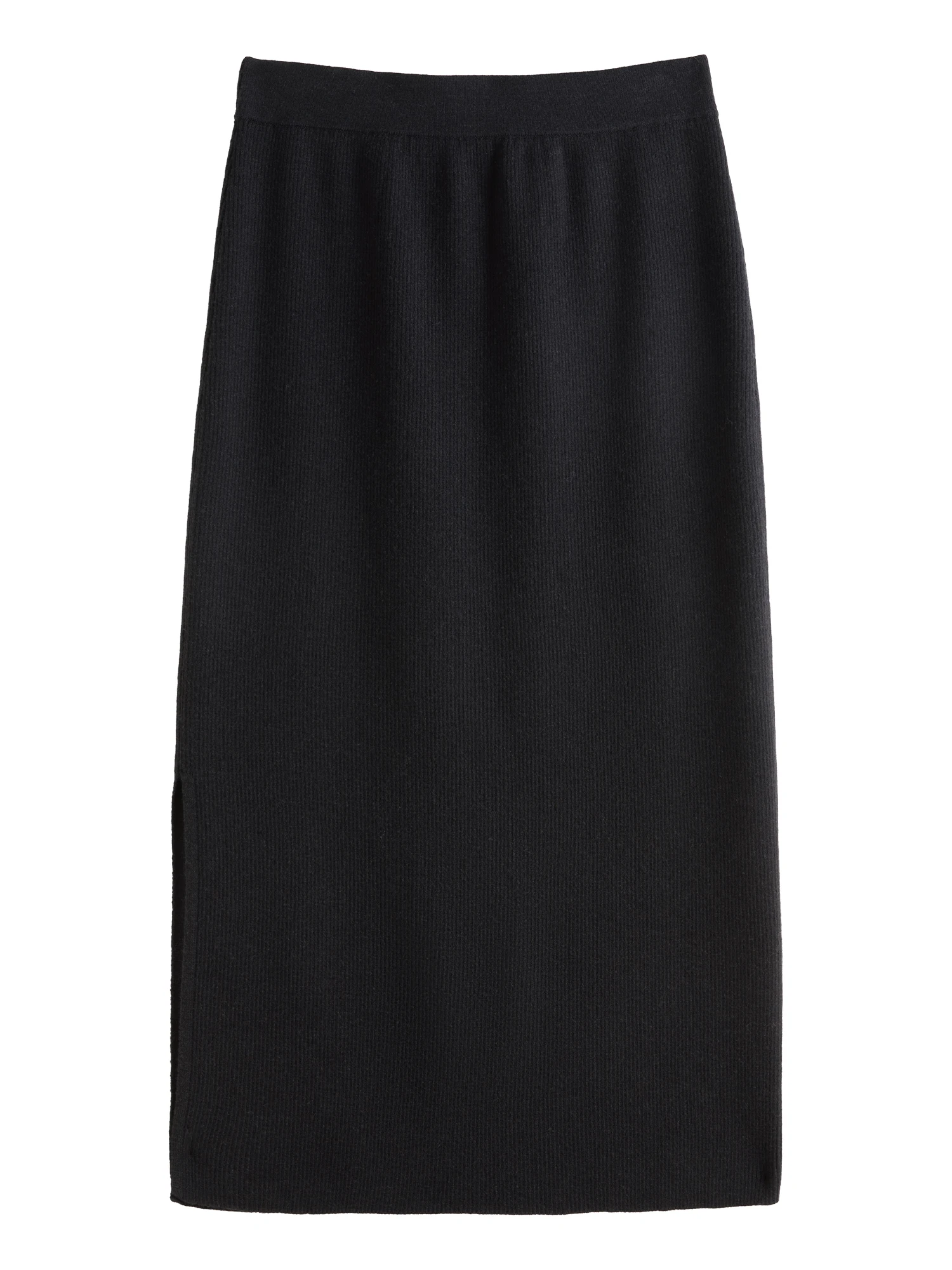 DUSHU 9.5% Wool Plus Size Straight Knitted Skirt For Women 2024 Winter New Design Fashion All-match Skirt Office Lady 24DS84442