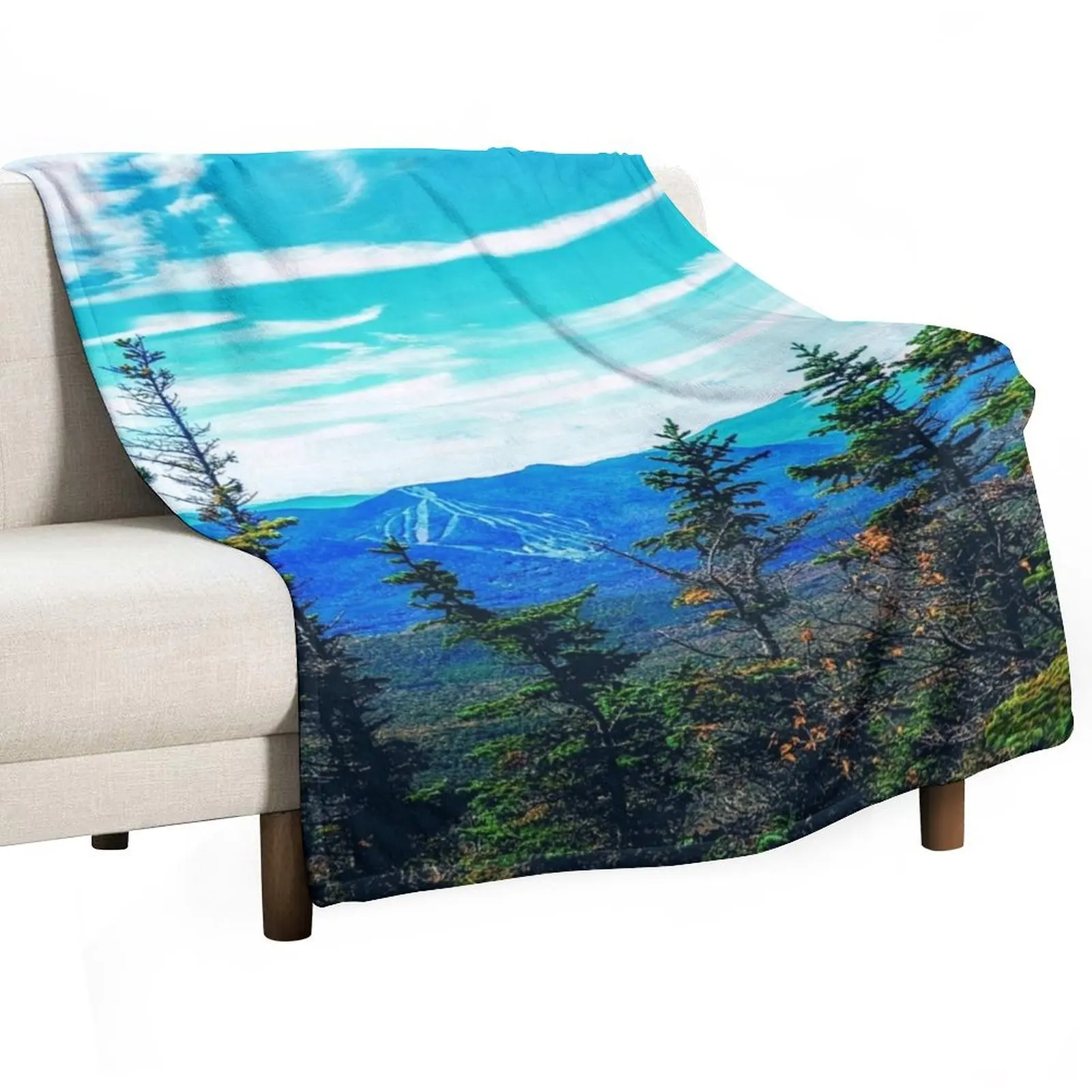 WaterVille Valley from The Tripyramids Throw Blanket Flannels Soft Big Blankets