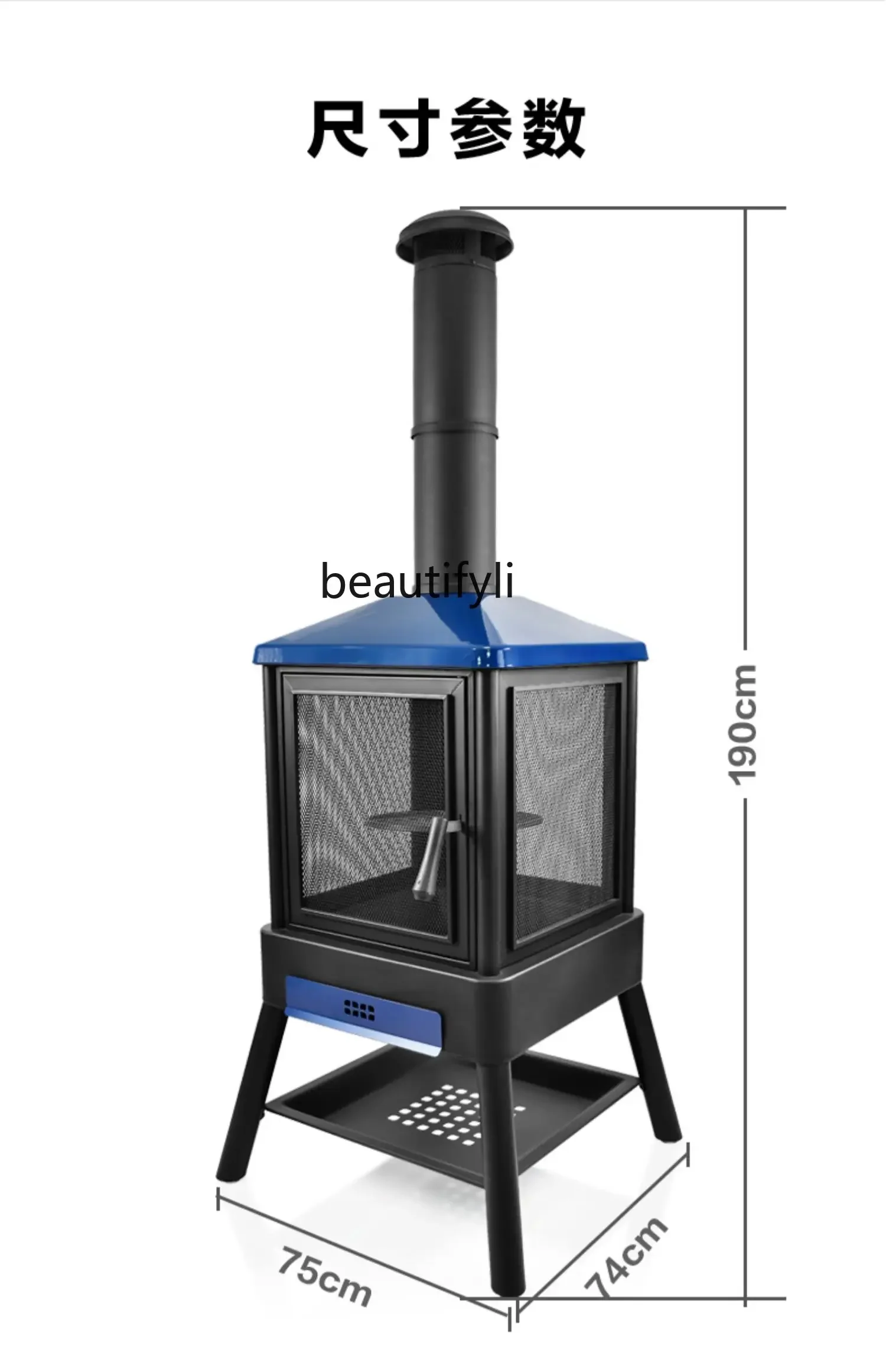 01A Outdoor Garden Firewood Stove Heating Camping BBQ Garden Terrace Bonfire House Homestay Fireplace Household