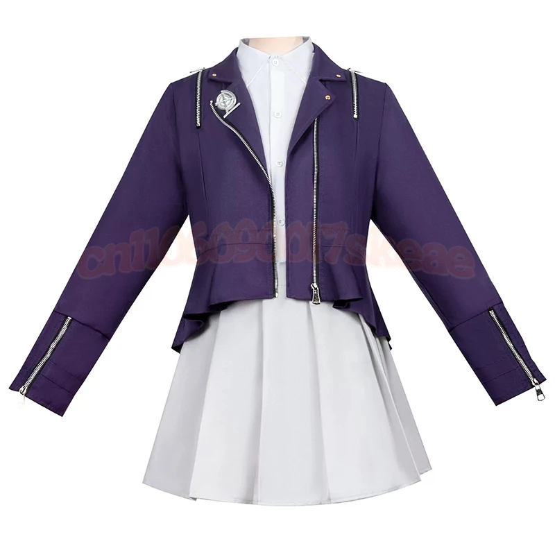 Anime The Hundred Line Kirifuji Nozomi Cosplay Costume Women Shirt Coat Skirt Suit JK Uniform Halloween Clothes
