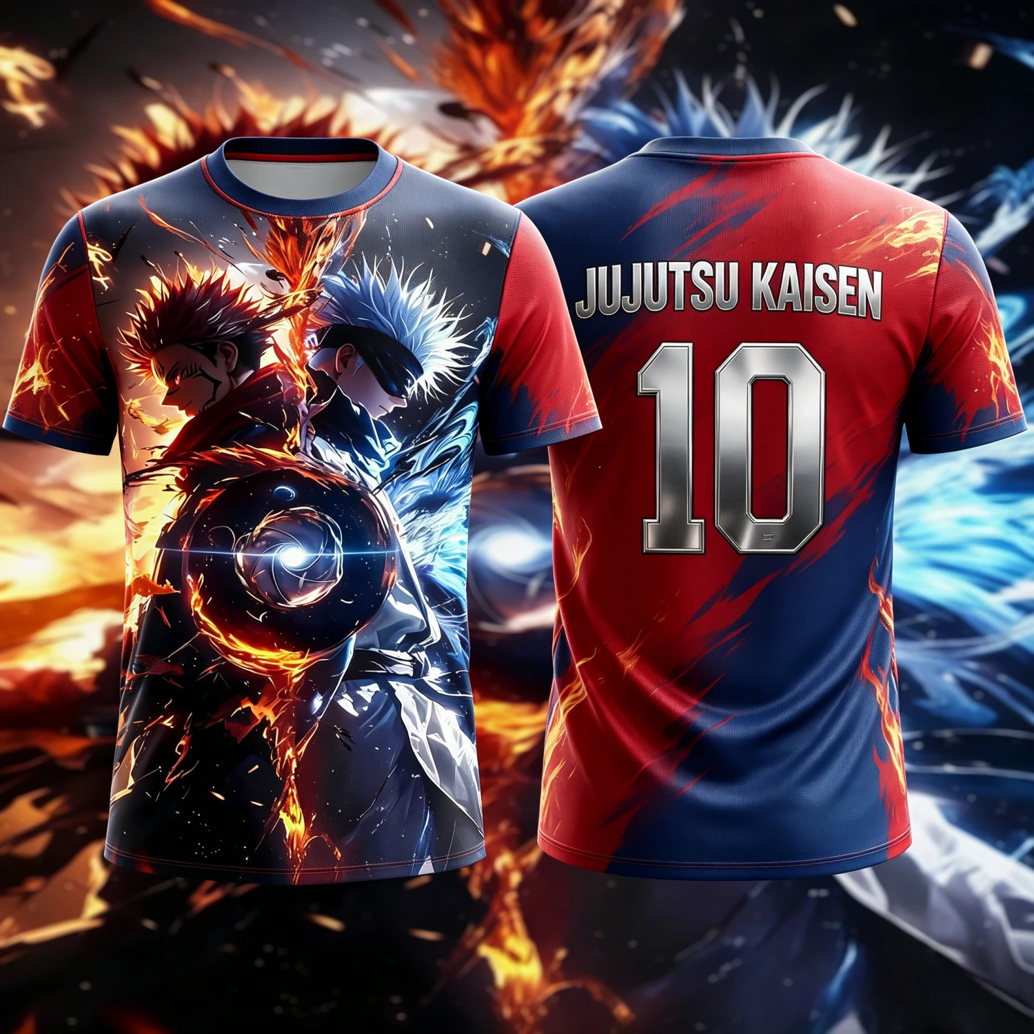2026 Summer Jujutsu Kaisen Retro Cosplay T-shirt Men's 3D Printed Jiu Jitsu Short-sleeved Family Unisex Children's Sports Shirt