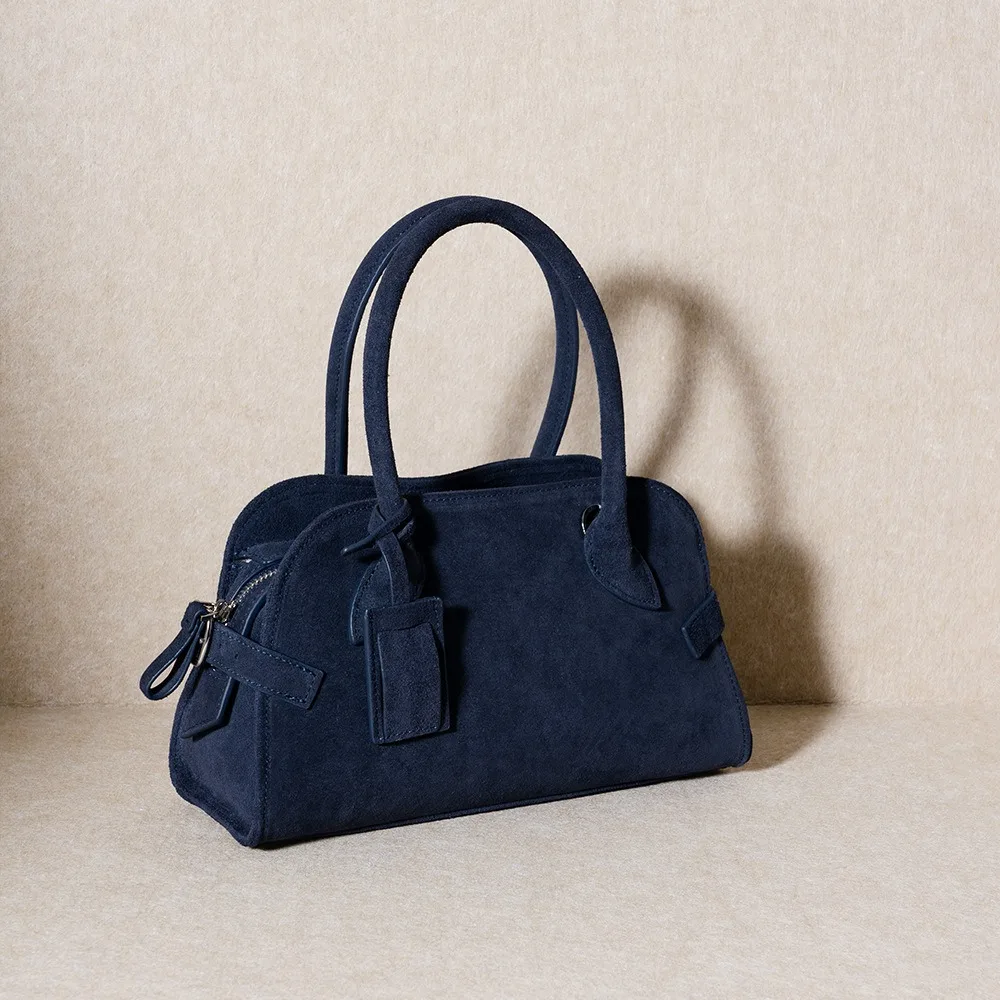 

Commuter To Work Leather Women's Shoulder Armpit Bag Light Luxury Niche Matte Cowhide Small Tote Women's Handbag Simple Commuter