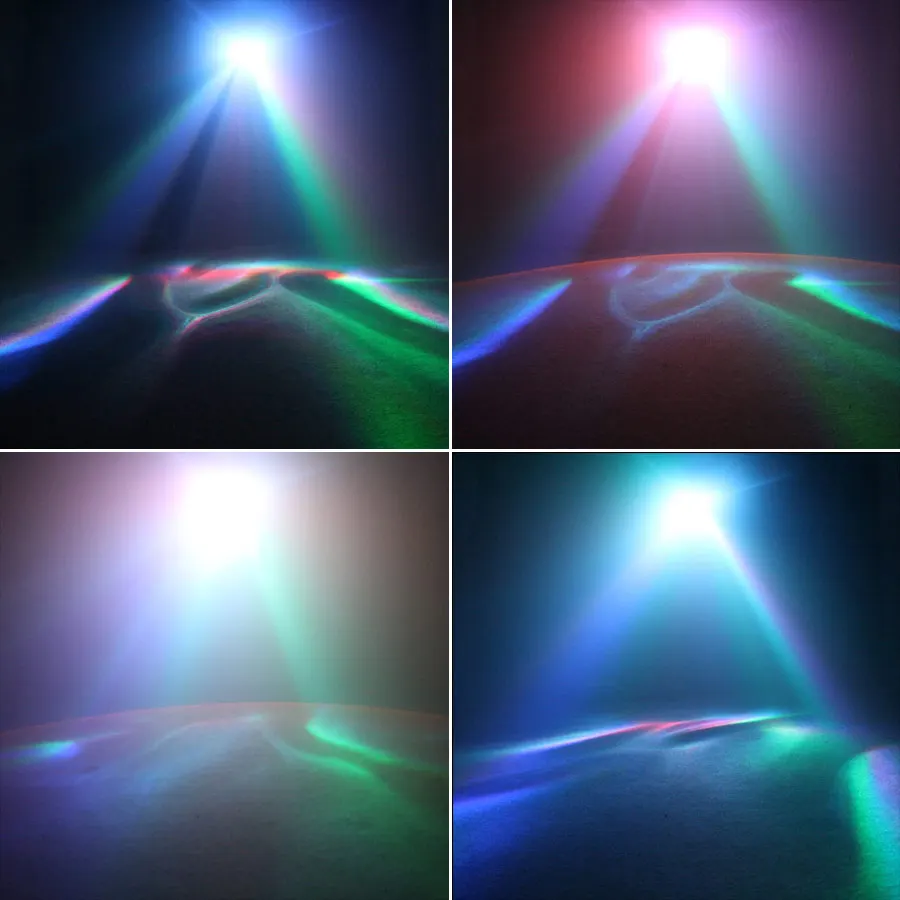 خلفية ضوء RGB LED 7 ألوان قوس قزح أورورا العارض DJ ديسكو حفلة بار الرقص السماء ليلة غرفة متجر المرحلة غروب الشمس مصباح A200 #5