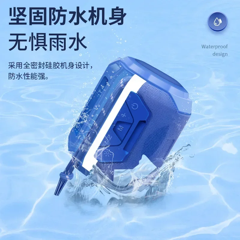 

2024042819 Aportable subwoofer desktop colorful steel gun Bluetooth mini speaker