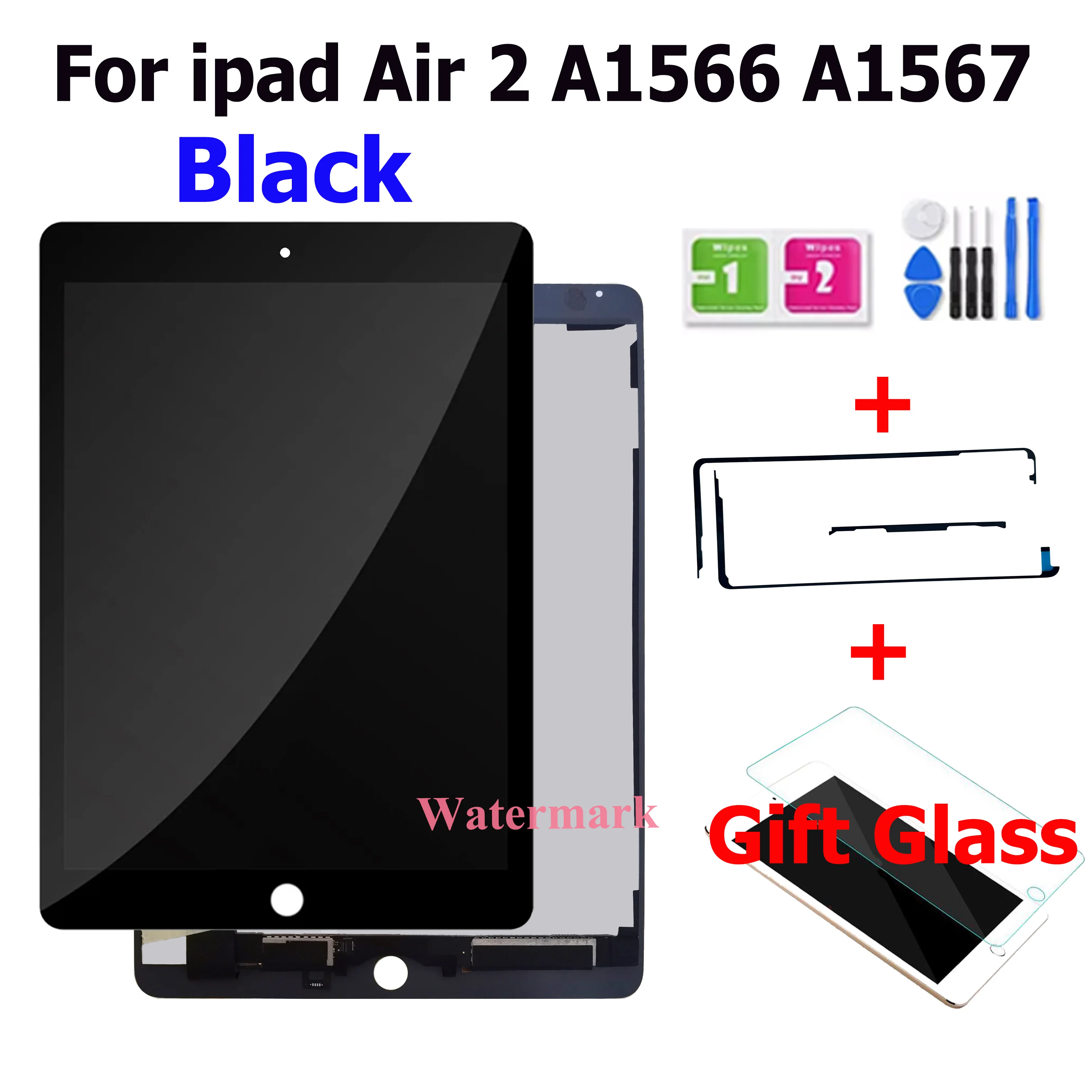 NEW LCD For Apple iPad 6 Air 2 A1567 A1566 9.7'' 100% Good Quality