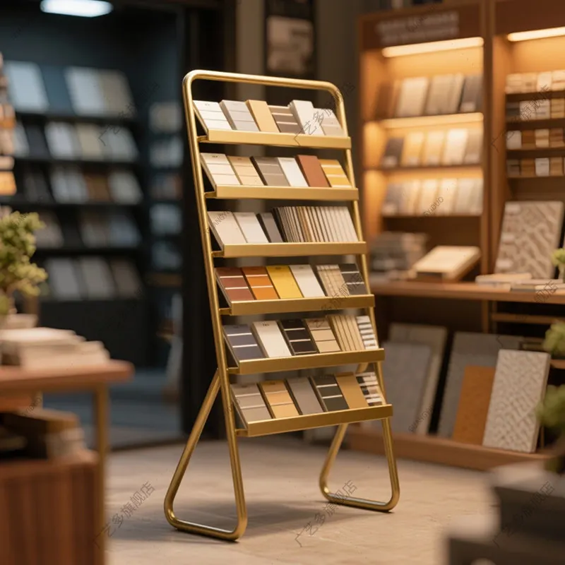 

Tile display rack Aluminum gusset plate Sample rack Stone color plate Door panel color card rack Integrated ceiling Wood