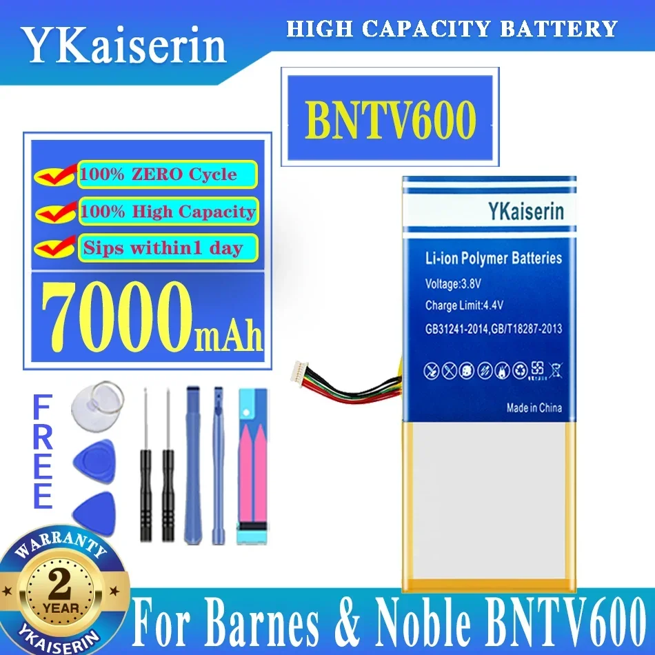 

YKaiserin 7000mAh Battery AVPB00 AVPB002-A110-01 BNTV600 for Barnes & Noble BNTV600 Nook HD+ Plus NOOK HD+9 Ovation Batterij