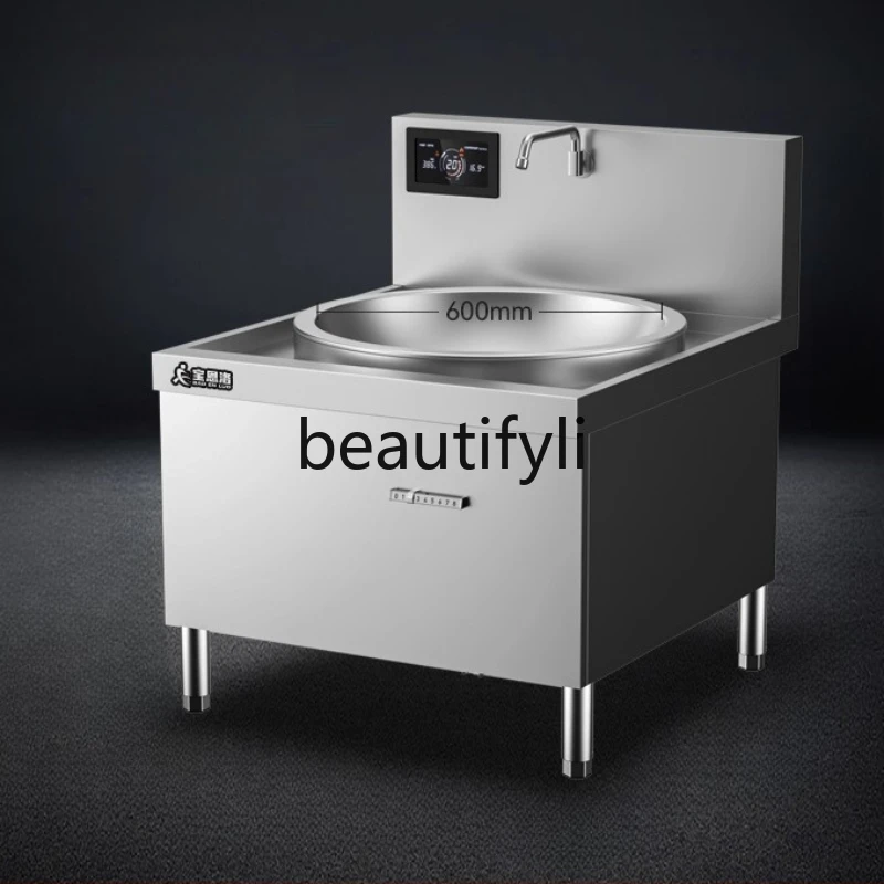 

Commercial High-Power Induction Cooker 20KW Restaurant 380v Stir-Fry Canteen Recessed Single-Burner Large Pot Stove