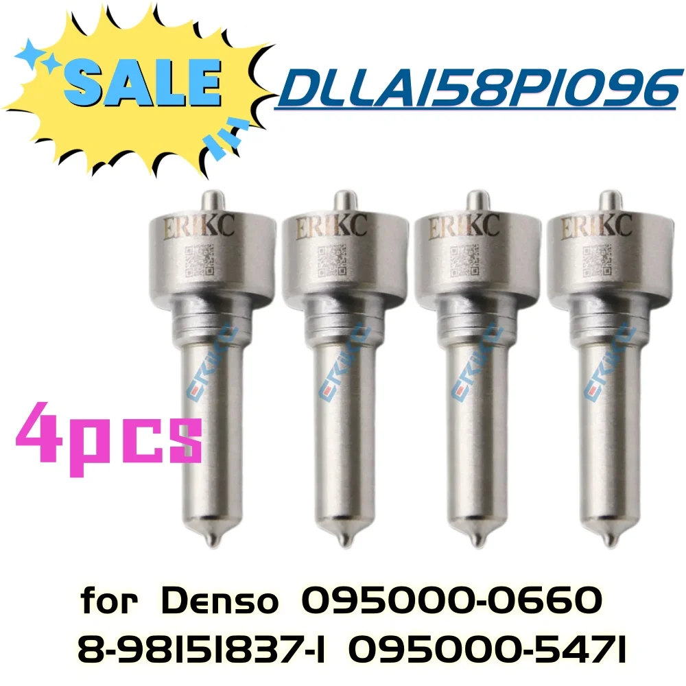 

4pcs DLLA158P1096 0934001096 Common Rail Injector Nozzle For Isuzu N-Series 4HK1 095000-0660 8-98151837-1 095000-5471