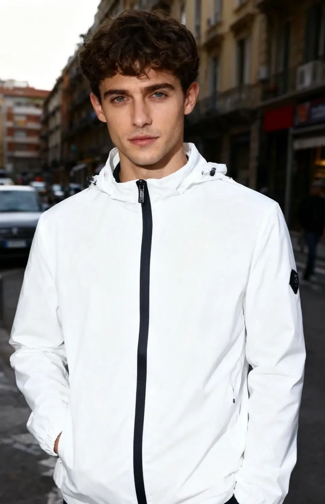 

Italian Sle Men's Slim Fit Hooded Jaet Luxury Casual Wear-Resistant Coat No Ironing Required Autumn Winter New Arrival