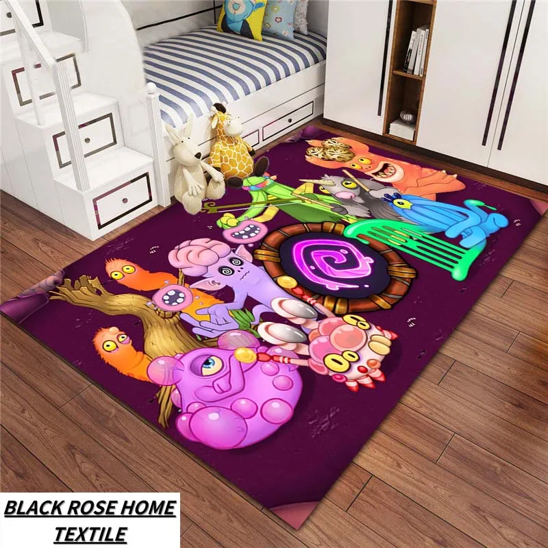 

28 Style my-singing-monsters Cartoon Carpet Bedroom Entrance doormat Fashion Decoration Living Room Sofa Tea Table Anti slip Rug