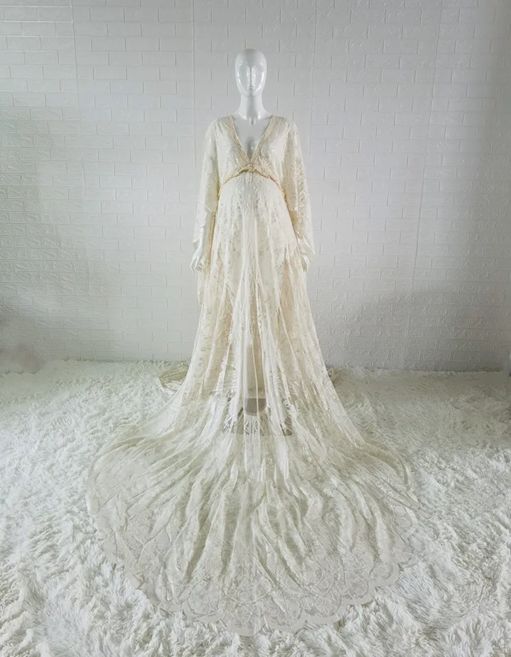 Langes Umhang im Boho-Stil, Umstandsfotografie, Requisiten, Kleider, langer Zug, Schwangerschaft, Fotoshooting, Maxikleid