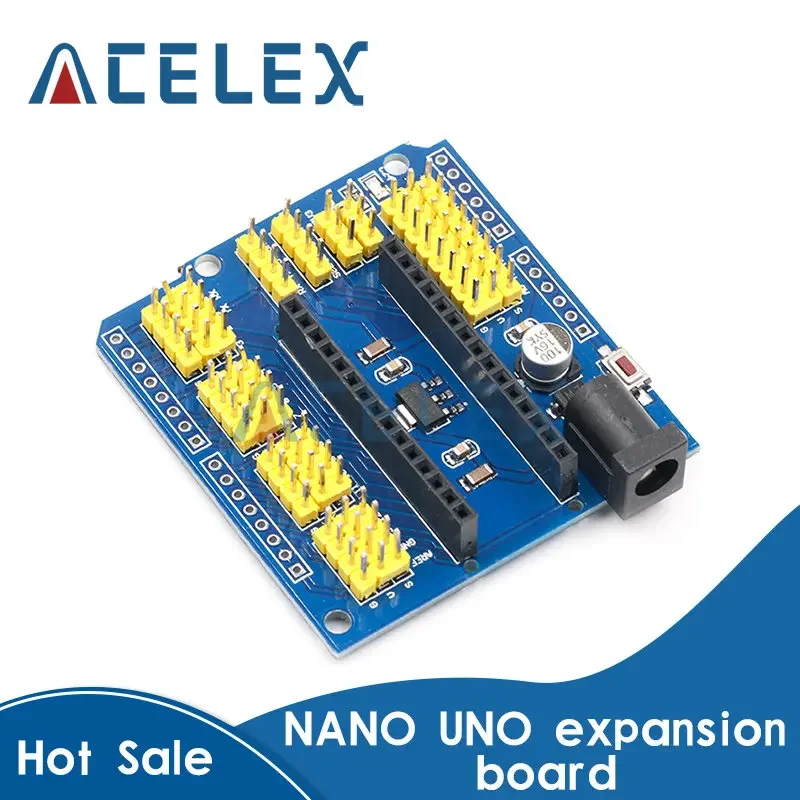 NANO I/O IO Expansion Sensor Shield Module For Arduino UNO R3 Nano V3.0 3.0 Controller Compatible Board I2C PWM Interface 3.3V