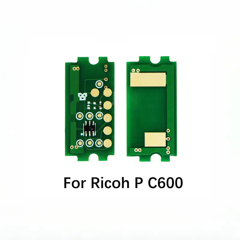 Reinicio actualizado de Chips de cartucho de tóner para Ricoh P C600, Compatible con 408314, 408315, 408316, 408317, reinicio de impresora