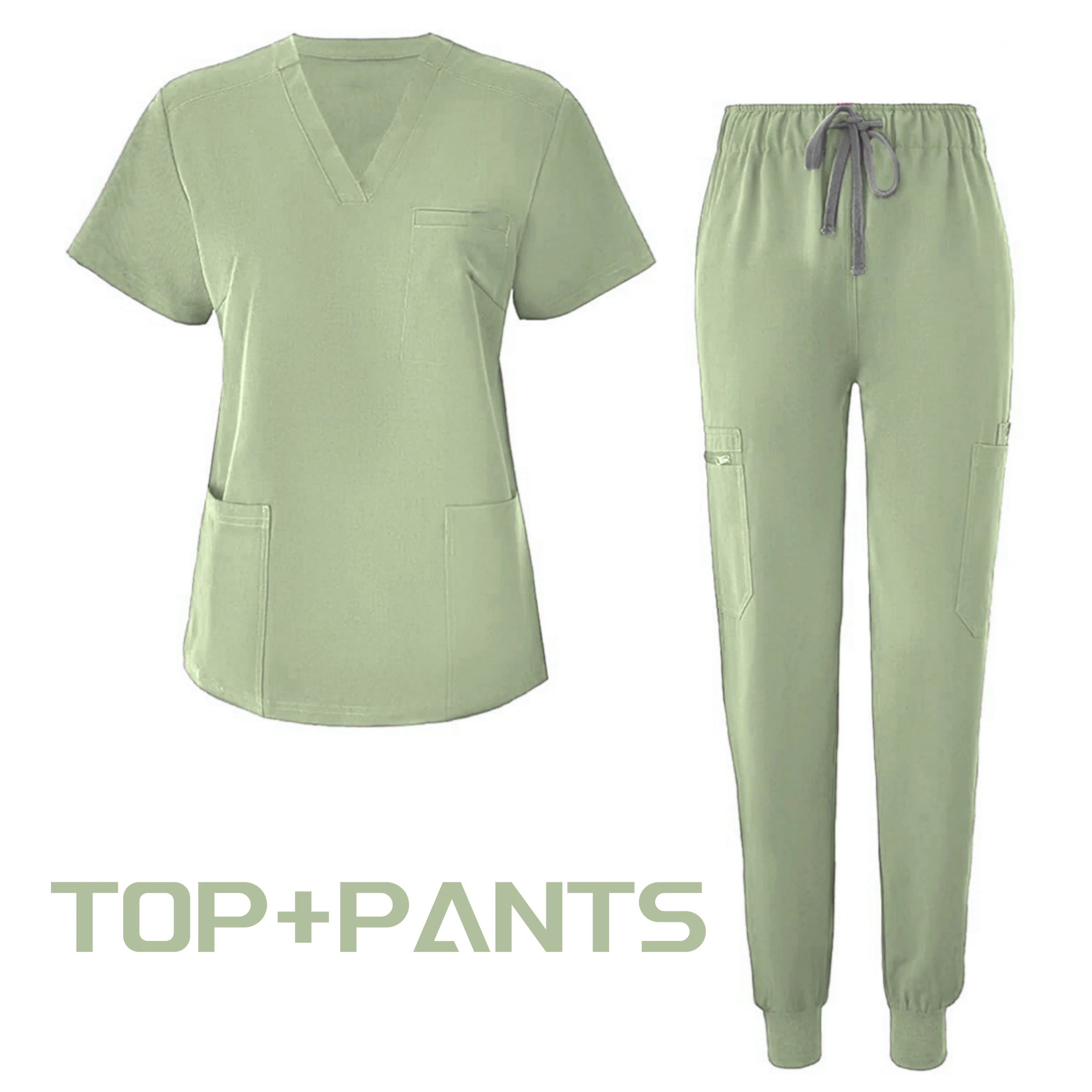 Ensemble de gommage pour médecin et infirmière, uniforme d'hôpital, vêtements de clinique et de soins infirmiers, combinaison de travail pour Salon de beauté pédiatrique dentaire, ensembles de jogging